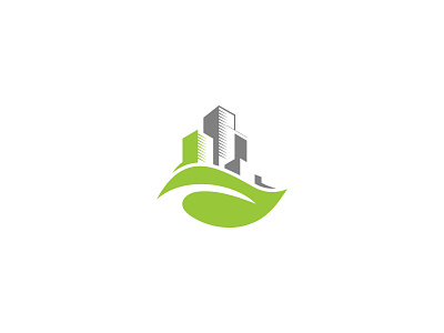 Green Building Logo brand branding building company construction design eco eco friendly graphic design green illustration logo real estate realty vector