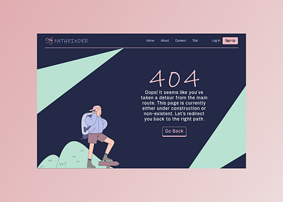 UI Challenge #6 // 404 Page dailychallenge design ui ui design user interface