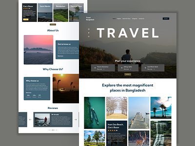 Travel Agency Landing Page colors design grid system landing page typography ui ux