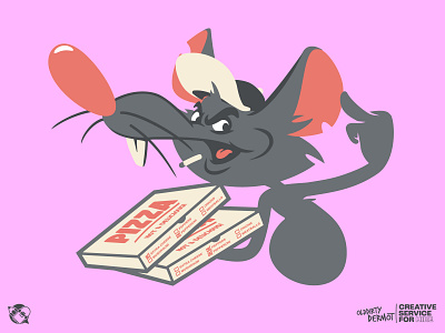 Pizza Rat WIP! character design graphics illustration pizza rat t shirt design vector vector design