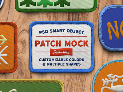 Patch Mockup Design Graphics, Designs & Templates