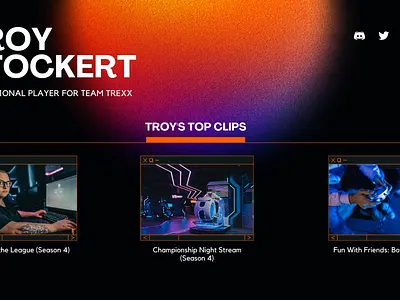 Gamer Personal Website Design gamer personal website design