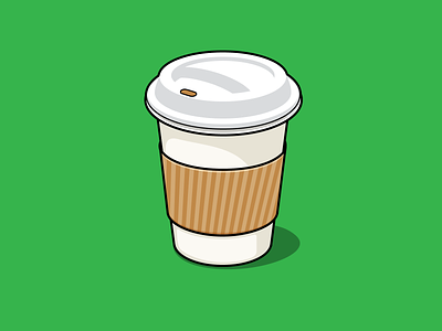Coffee cup coffee cup illustration minimal print sticker