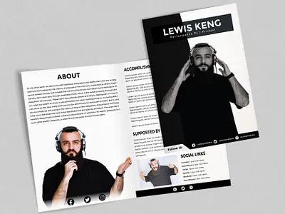 MEDIA KIT TEMPLATE branding cluv design dj epk family graphic design illustration kit logo media kit music partty presskit