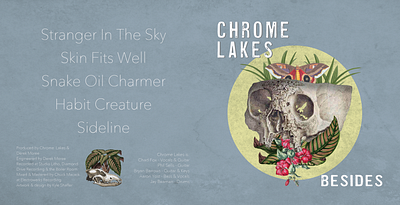 Album Design: Seattle Band Chrome Lakes - Besides EP album design collage digital art digital collage graphic design music design music packaging photoshop