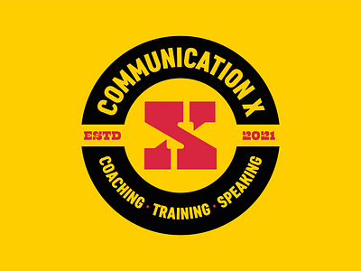 Communication X brand identity branding design identity logo logo design mark thick lines