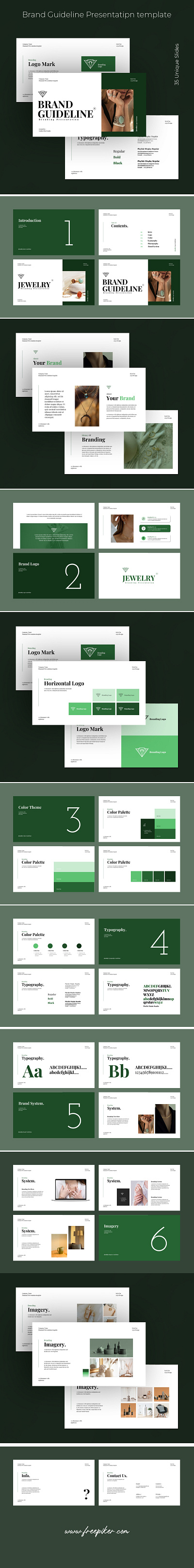 Brand Guideline Presentation Template brand branding clean corporate design graphic design guide guideline illustration minimalist modern multipurpose presentation simple template vector