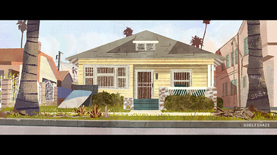 Quiet Afternoon animation design illustration