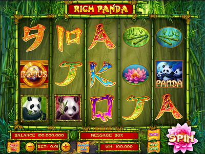 Game reels animation for the online slot "Rich Panda" 2d animation animation casino animation casino art casino design chinese game chracters animation gambling animation gambling art game art game design game reels animation graphic design motion graphics reels animation slot design slot machine symbols animation ui ui animation