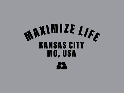 Maximize Life brand identity branding design identity logo logo design mark thick lines