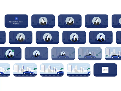 Video storyboard for taxi passengers animation digital design illustration motion graphics storyboard video