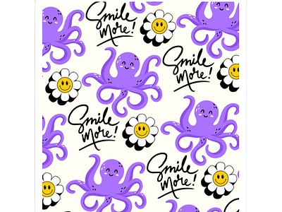 Smile - Happy - Quill Products Sticker Design advertisment cute design graphic design illustration lovely pattern patterns print printondemand product design seamless smiley stickers textile