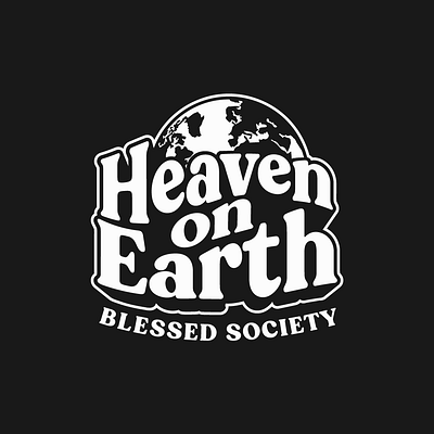 Heaven on Earth Blessed Society branding design designer graphic design hire illustration illustrator logo typedesign typeface typography ui ux vector