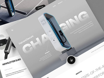 EV Charging Website Homepage(Animated Version) animation automobile awe car car charging car shop car website charging charging website garage landing page motion graphics shop web website