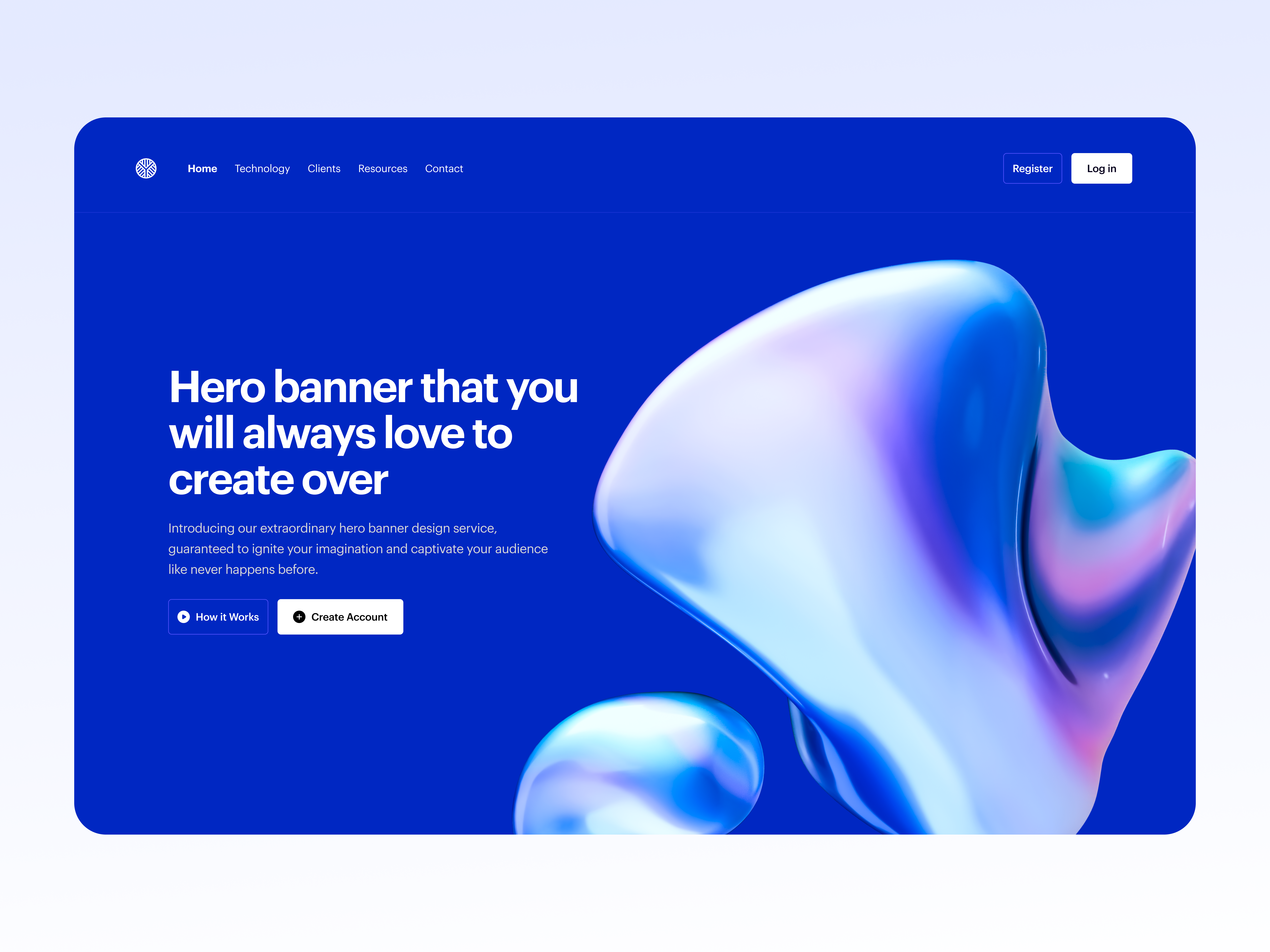 Hero Banner Design Freebie banner blue design freebie hero inspiration landing ui uidesign uiux website