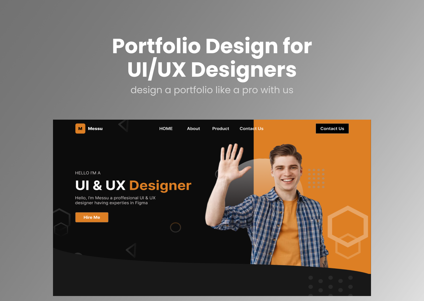 portfolio design by Messum Abbas on Dribbble