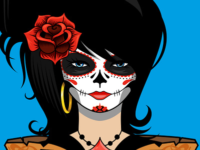 Dia de muertos II adobe adobeillustrator adobephotoshop characterdesign illustration illustrator vector