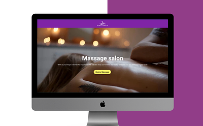 Landing Page for a Massage salon branding design graphic design logo ui ux web design