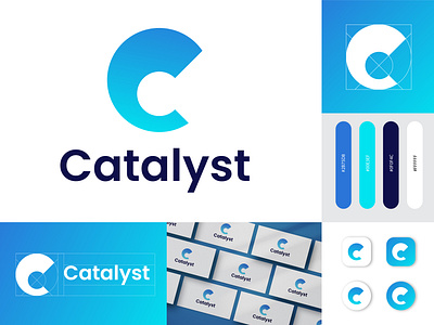Catalyst Branding | C letter logo | Modern Logo branding design graphicsdesign illustration logo logo designer logo mark modern logo design vector