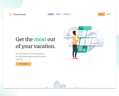 Landing Page design design challenge illustration landing page ui