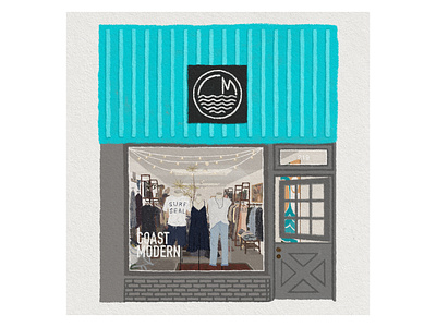 Coast Modern Storefront Illustration