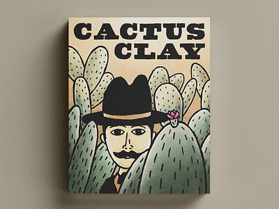 Cactus Clay Book Cover Illustration