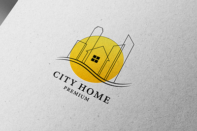 CITY HOME LOGO(unused) best logo branding city design graphic design home home logo house illustration logo logo design logo for sale real estate ui vector