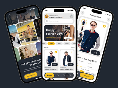 Fashion Mobile App animation app branding fashion graphic design logo mobile ui