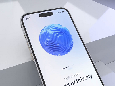Soft Phone - Onboarding Flow 3d ae animation app design application application design blender dtail studio ios mobile mobile ui mobile vpn onboarding ui ui ux vpn vpn ui vpn ux