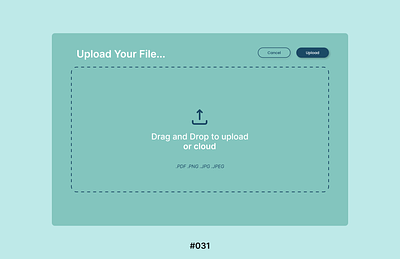 Daily UI Design Challenge #031 | File Upload challenge creative daily design file graphic design inpiration product ui uixu upload ux webdesign