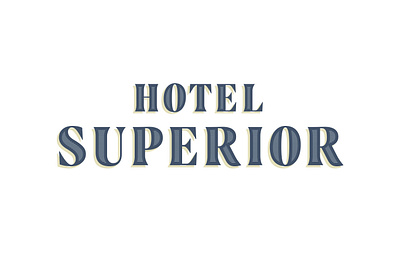 Hotel Superior, New Orleans branding design graphic design hotel lettering logo neworleans typography visual identity