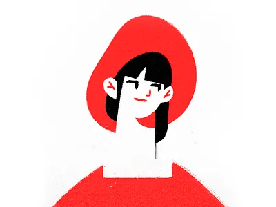 Little Red Riding Hood ❤️ girl graphic design illustration little red riding hood portrait product illustration
