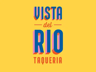 Taqueria branding design graphic design illustration lettering logo mexican restaurant tacos taqueria typography vista visual identity