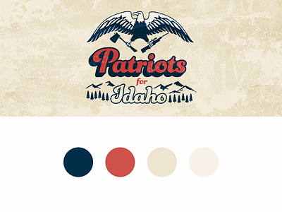 Patriots for Idaho Brand branding design graphic design illustration logo typography vector