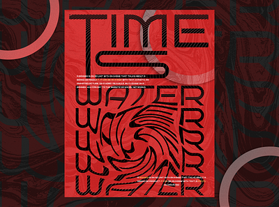 TIME IS WATER adwerstingcreatives banner bannerdesign design graphic design vector