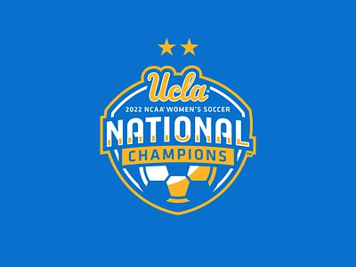 Official Logo for the 2022 Women's Soccer National Champions branding graphic design logo national champions soccer sports sports badge sports logo typography ucla