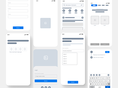 App Wireframes app app wireframes iphone lofi lowfi wireframes mockups skeleton uiux wireframe wireframes