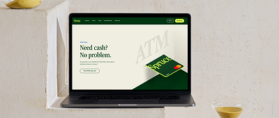 Spruce - ATM aem atm cash design finance financial fintech illustration money spruce web
