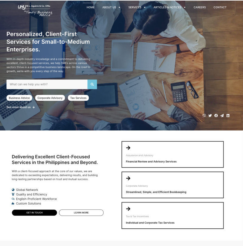 Accounting Website Mockup accounting branding business corporate design elementor finance fintech professional ux wordpress