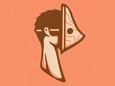 36 Days of Type P 36days 36daysoftype boy branding human illustration logo mask portrait profile retro