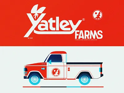 Yatley Farms branding farm plant tree truck