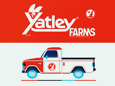 Yatley Farms branding farm plant tree truck