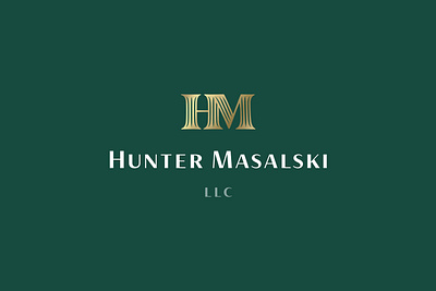 Hunter Masalski attorney branding counsel design graphic design law lawfirm lawyer legal logo typography visual identity