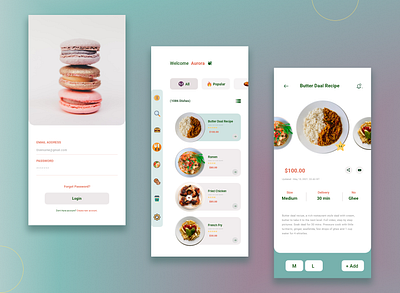 Food App Design app app design branding design food food app food delivery app graphic design illustration logo mobile app mobile design restaurant ui
