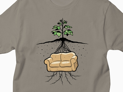 Couch Potato couchpotato design glenn jones glennz illustration illustrator potato tee threadless tshirt vector
