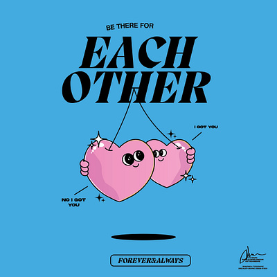 Be There For Each other adobe cartoon graphic design illustration illustrator
