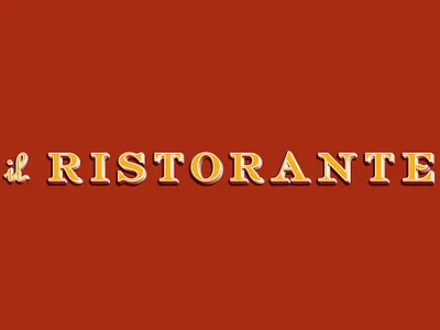 Il Ristorante branding chicago design graphic design italian italianrestaurant logo ristorante typography visual identity