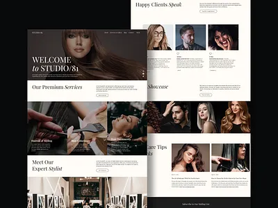 SandyShade: Editor X Website Template australian webdesigner branding design digital design ecommercewebsite editor x hair salon website modern website nz web designer portfolio website ui uiux web templates webdesign webdevelopment website website design