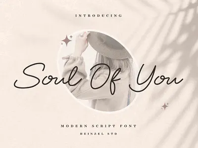 Soul Of You | Modern Script Font branding canva commercial use crafter cricut cursive digital font graphic design handwriting handwritten invitation logo modern script monoline packaging script font signature font social media website wedding font