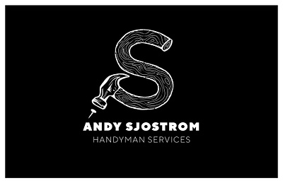Andy Sjostrom branding design funny graphic design handyman illustration local logo typography visual identity